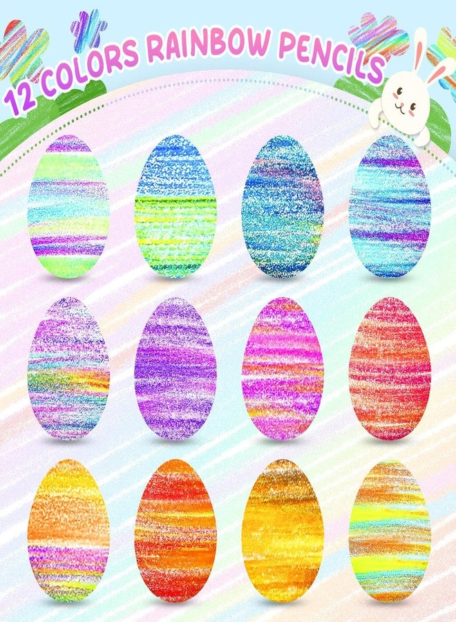 LTINFO Valentines Day Gifts for Kids, Easter Basket Stuffers, 12 Rainbow Colored Pencils, Art Supplies, Teen Girl Gifts Trendy Stuff, Arts and Crafts for Kid Ages 8-12 - Image 2
